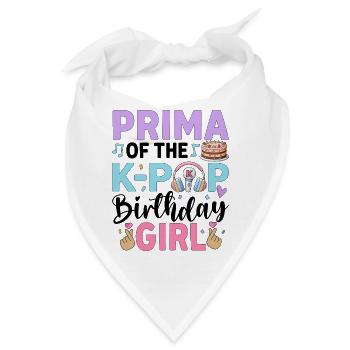 Prima of The K-Pop Birthday Girl - Bandana - Weiß - Vorne