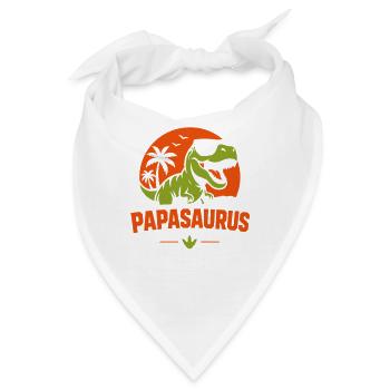 Papasaurus Sunset Tee - Bandana - Weiß - Vorne