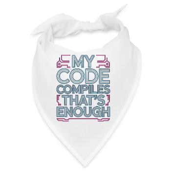 Mobile App Developer Code Compiles Mobile Coding - Bandana - Weiß - Vorne