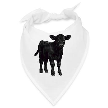 Black Angus Kalb - Bandana - Weiß - Vorne