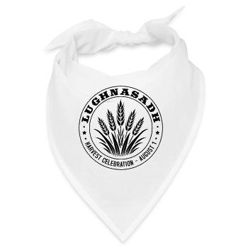 Lughnasadh Lughnasa Erntefeier Lammas - Bandana - Weiß - Vorne