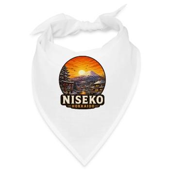 Niseko Hokkaido Japan Winter Skigebiet - Bandana - Weiß - Vorne