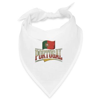 Portugal Vintage Flagge - Bandana - Weiß - Vorne
