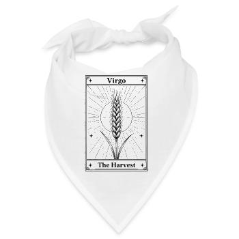 Jungfrau | Tarotkarte Sternzeichen - Bandana - Weiß - Vorne