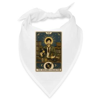 Plattensammler | Vinyl Tarot - Bandana - Weiß - Vorne