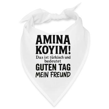 Lustige türkische Sprüche Türkei Türkiye türkisch - Bandana - Weiß - Vorne