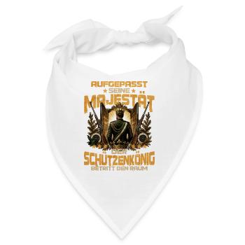 Schützenkönig Majestät Print - Bandana - Weiß - Vorne