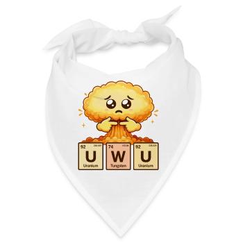 Atompilz UwU Lustiger Meme Nerd Humor - Bandana - Weiß - Vorne