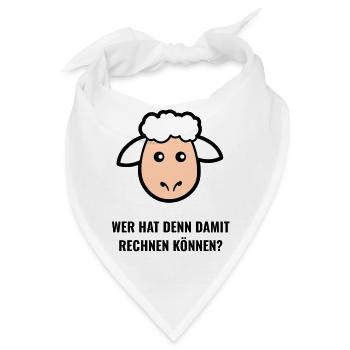 Wer Hat Denn Damit Rechnen Können? - Bandana - Weiß - Vorne