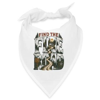 Find The Fire Road Offroad Waldweg 4x4 Abenteuer - Bandana - Weiß - Vorne