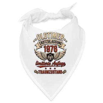 Oldtimer 1976 Limitierte Auflage 50 Jahre  - Bandana - Weiß - Vorne