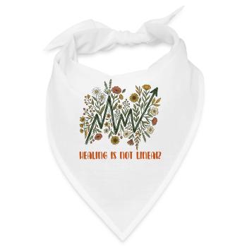 Die Heilung psychischer Gesundheit ist nicht linear - Bandana - Weiß - Vorne