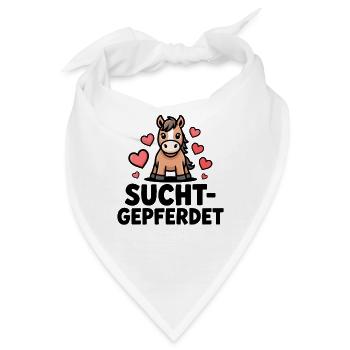  Sucht Gepferdet Lustiges Pferd Motiv Für Reiter - Bandana - Weiß - Vorne