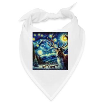 Rentier Starry Night - Bandana - Weiß - Vorne