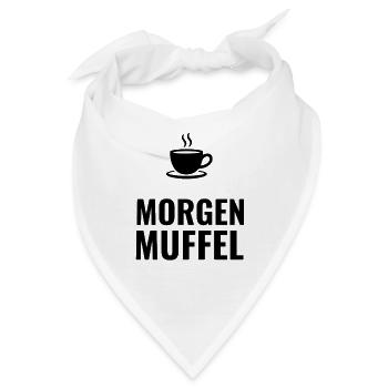 Morgenmuffel - Bandana - Weiß - Vorne