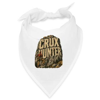 Crux Hunter Bouldern Klettern Fels Kletterer - Bandana - Weiß - Vorne