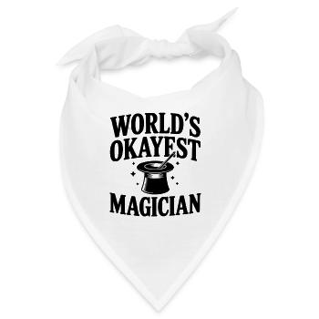 Der Okayste Magier der Welt - Bandana - Weiß - Vorne