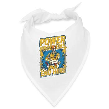 Industrial Electrician Power Problems Electrical - Bandana - Weiß - Vorne