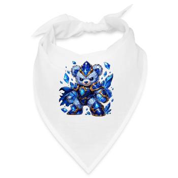 Eiskrieger-Bär mit Kristallrüstung - Bandana - Weiß - Vorne