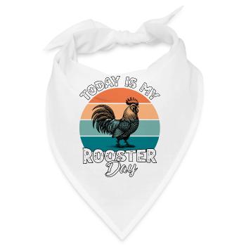 Hahn Rooster - Bandana - Weiß - Vorne