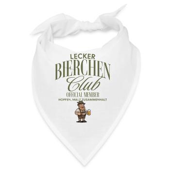 Lecker Bierchen Club - Bandana - Weiß - Vorne