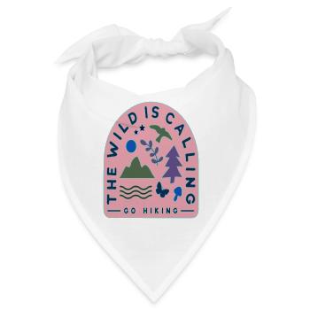 Wilder Pfad – Go Hiking Patch - Bandana - Weiß - Vorne