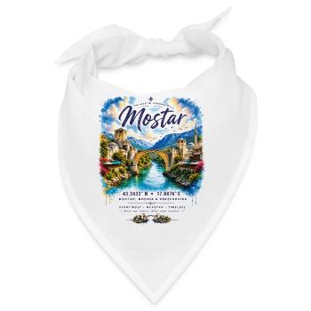 Mostar Summer - Bandana - Weiß - Vorne