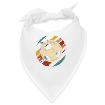 Vintage Fußball - Bandana - Weiß - Vorne