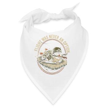 Kampfpanzer Schildkröte Patch - Bandana - Weiß - Vorne