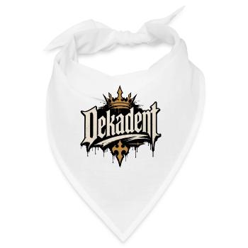 Dekadent Gothic Krone Design - Bandana - Weiß - Vorne