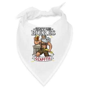 Gott des Bieres Ozapftis Sauftour Bier - Bandana - Weiß - Vorne