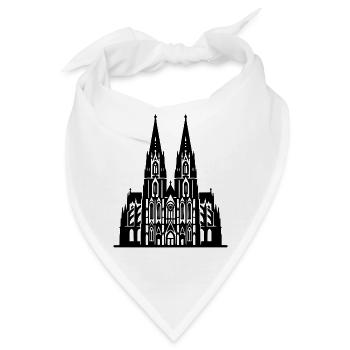 Kölner Dom - Bandana - Weiß - Vorne