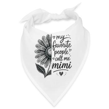Meine Lieblingsleute nennen mich Mimi - Bandana - Weiß - Vorne