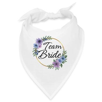 Team Brautkranz - Bandana - Weiß - Vorne