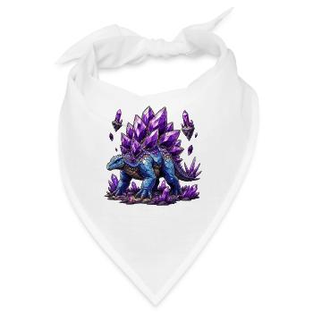Azurblauer Kristalldrache - Bandana - Weiß - Vorne
