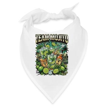 JGA Mojito Cocktail Barkeeper - Bandana - Weiß - Vorne