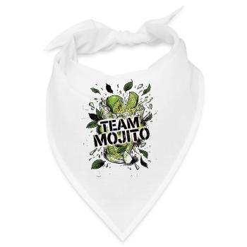 JGA Mojito Cocktail Barkeeper - Bandana - Weiß - Vorne