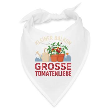 Kleiner Balkon Große Tomatenliebe - Bandana - Weiß - Vorne