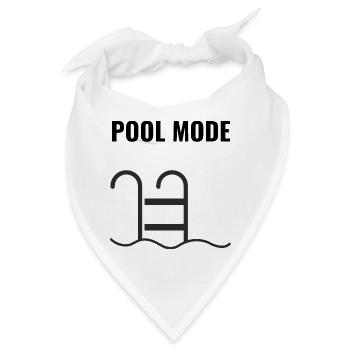 Pool Mode – Einfach abschalten - Bandana - Weiß - Vorne