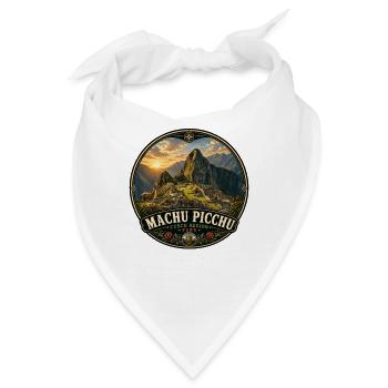 Machu Picchu Wanderung Südamerika Urlaub - Bandana - Weiß - Vorne
