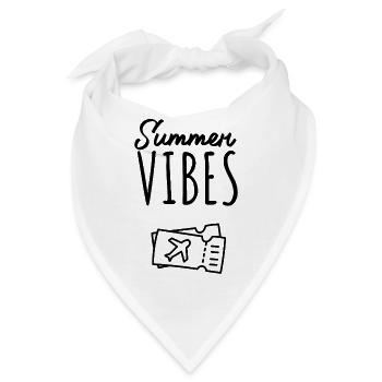 Summer Vibes Fernweh - Bandana - Weiß - Vorne