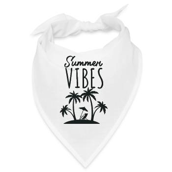 Summer Vibes Strandurlaub - Bandana - Weiß - Vorne
