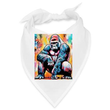 Gorilla - Bandana - Weiß - Vorne