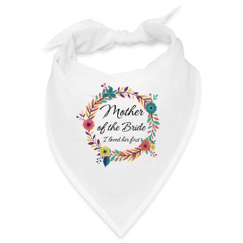 Mutter-Braut-Kranz - Bandana - Weiß - Vorne