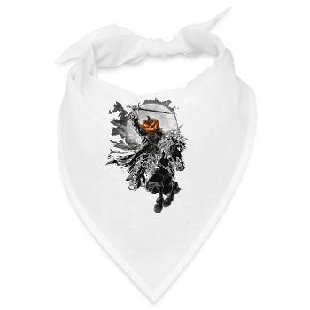 Hessischer Söldner als Kopfloser Reiter Halloween  - Bandana - Weiß - Vorne