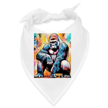 Gorilla - Bandana - Weiß - Vorne