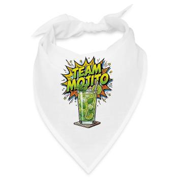 JGA Mojito Cocktail Barkeeper - Bandana - Weiß - Vorne
