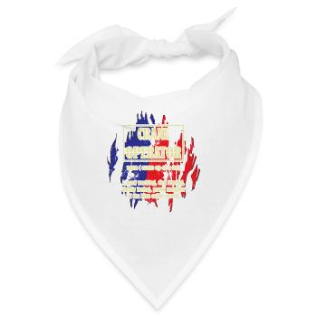 Kranführer Kran - Bandana - Weiß - Vorne