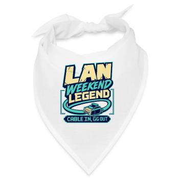 Esports Gamer LAN Weekend Legende, Kabel in GG Out - Bandana - Weiß - Vorne