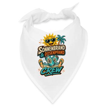Sonnenbrand Dosenpfand Crew Shirt - Bandana - Weiß - Vorne